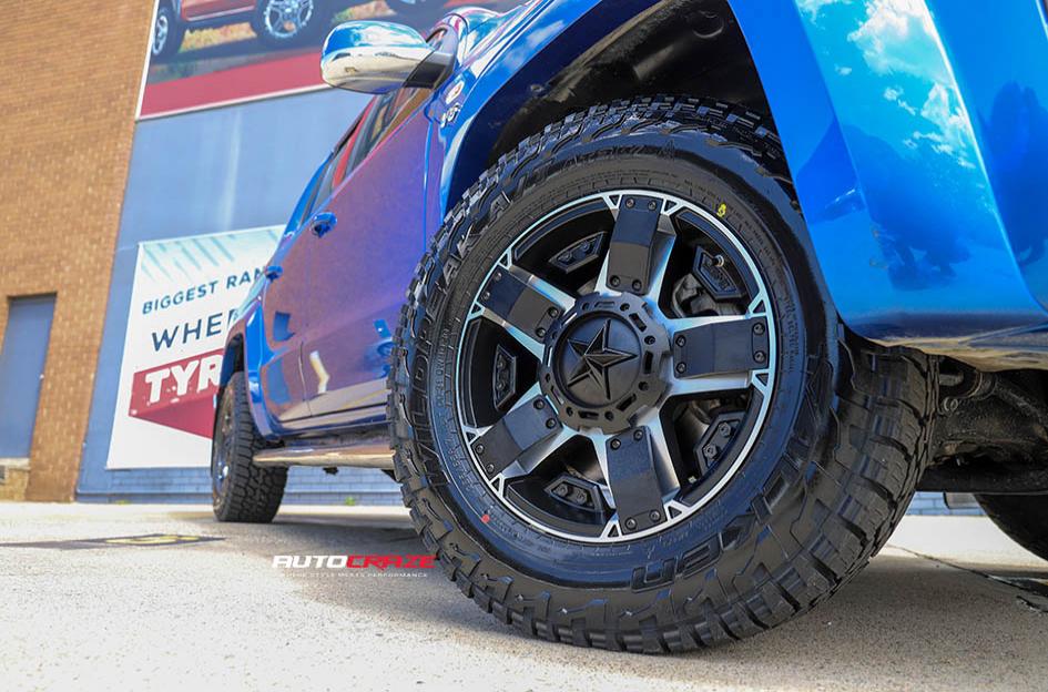 VOLKSWAGEN AMAROK ROCKSTAR XD 2 MATTE BLACK MACHINED FACE